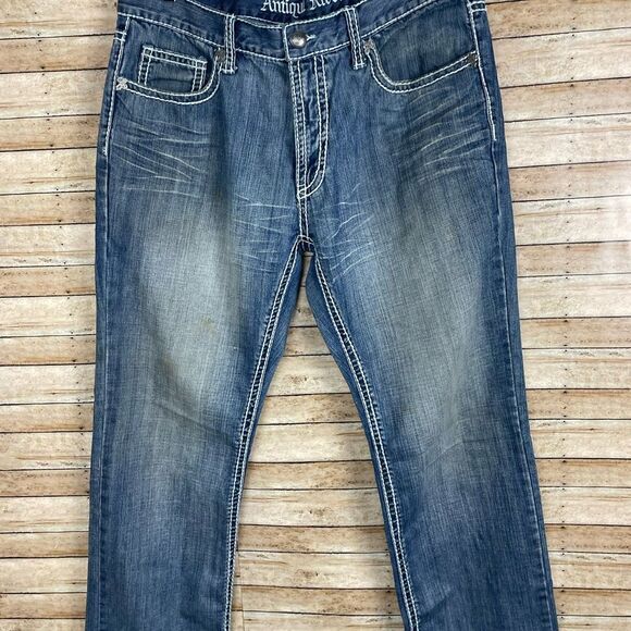 Antique Rivet Jeans 38x32 - Picture 2 of 5